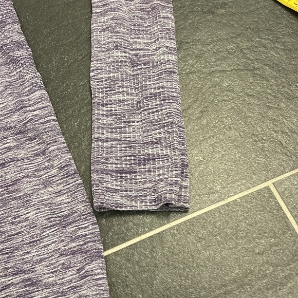 Purple with white, Lululemon long sleeve top - Picture 4 of 11